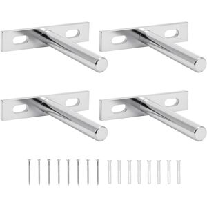 CCYKXA Pcs Invisible Wall Shelf Brackets for Wooden Shelves, 75mm Floating Shelf Supports with Mounting Screws CCYKXA Pcs Invisible Wall Shelf Brackets for Wooden Shelves, 75mm Floating Shelf Supports with Mounting Screws