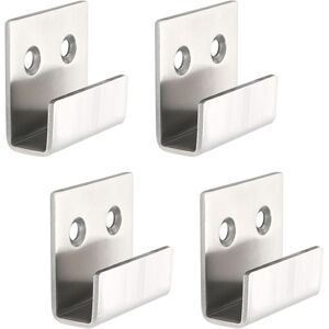 CCYKXA Pieces Screw-in Wall Hooks Mirror Hanging Clips, Sturdy Stainless Steel Bracket (Inner Width 10MM) CCYKXA Pieces Screw-in Wall Hooks Mirror Hanging Clips, Sturdy Stainless Steel Bracket (Inner Width 10MM)