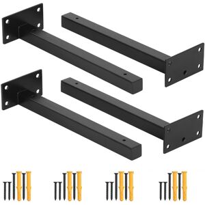 CCYKXA Pieces Shelf Bracket Fixing Brackets, Industrial Floating Supports, Industrial Shelf Brackets 20mm Thick, (25CM) CCYKXA Pieces Shelf Bracket Fixing Brackets, Industrial Floating Supports, Industrial Shelf Brackets 20mm Thick, (25CM)