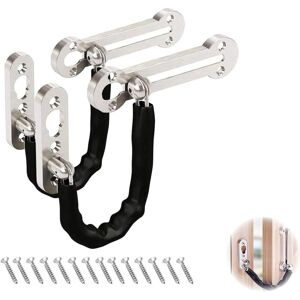 Ccykxa - Security Lock Chains Door Anti-theft Stainless Steel Chain Lock Guard Chain Door Latch Door Chain Security Lock for Family Hotel Apartment 2 Ccykxa - Security Lock Chains Door Anti-theft Stainless Steel Chain Lock Guard Chain Door Latch Door Chain Security Lock for Family Hotel Apartment 2