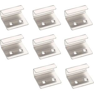 CCYKXA Set of 8 stainless steel mirror mounting brackets, sturdy bracket for ceramic tiles (silver) CCYKXA Set of 8 stainless steel mirror mounting brackets, sturdy bracket for ceramic tiles (silver)