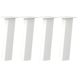 Coffee Table Legs 4 pcs White 30 cm Steel Vidaxl Coffee Table Legs 4 pcs White 30 cm Steel Vidaxl