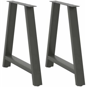 Dining Table Legs A-Shaped 2 pcs Anthracite 80x(72-73) cm Steel Vidaxl Dining Table Legs A-Shaped 2 pcs Anthracite 80x(72-73) cm Steel Vidaxl