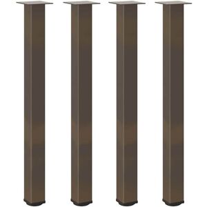 Bar Table Legs 4 pcs Natural Steel 90-92 cm Steel vidaXL Bar Table Legs 4 pcs Natural Steel 90-92 cm Steel vidaXL