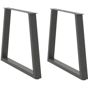 Dining Table Legs V-Shape 2 pcs Anthracite 70x(72-73.3) cm Steel vidaXL Dining Table Legs V-Shape 2 pcs Anthracite 70x(72-73.3) cm Steel vidaXL