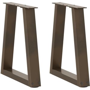 Vidaxl - Coffee Table Legs V-Shape 2 pcs Natural Steel 28x(42-43.3) cm Steel Vidaxl - Coffee Table Legs V-Shape 2 pcs Natural Steel 28x(42-43.3) cm Steel