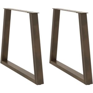 Dining Table Legs V-Shape 2 pcs Natural Steel 70x(72-73.3) cm Steel Vidaxl Dining Table Legs V-Shape 2 pcs Natural Steel 70x(72-73.3) cm Steel Vidaxl