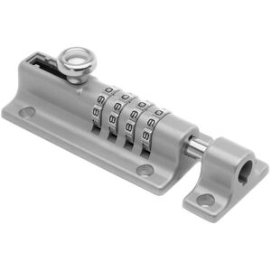 Cyslmuk - Combination Lock Latch 4 Digit Combination Lock Mechanical Code Door Lock Keyless Slide Tamper Proof Door Lock for Cabinet Garden,Silver Cyslmuk - Combination Lock Latch 4 Digit Combination Lock Mechanical Code Door Lock Keyless Slide Tamper Proof Door Lock for Cabinet Garden,Silver