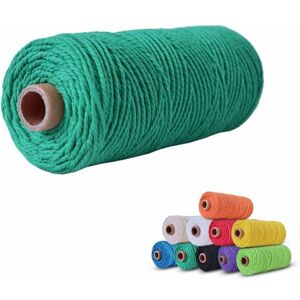 HOOPZI Cotton Jute Twine 3mm x 100m, Natural Cotton Cord, Macramé Decorative Rope Hemp Braided DIY Handwork for Gift Wrapping Hanging Craft Decoration HOOPZI Cotton Jute Twine 3mm x 100m, Natural Cotton Cord, Macramé Decorative Rope Hemp Braided DIY Handwork for Gift Wrapping Hanging Craft Decoration