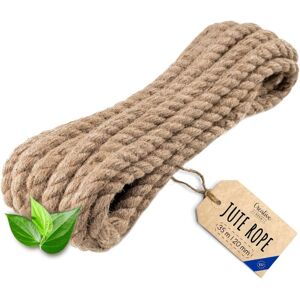 CREATIVE DECO Strong & Durable Jute Rope for DIY 35m x 20mm CREATIVE DECO Strong & Durable Jute Rope for DIY 35m x 20mm