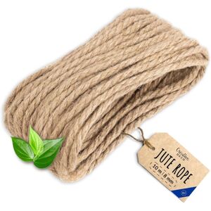 CREATIVE DECO Strong & Durable Jute Rope for DIY 10m x 8mm CREATIVE DECO Strong & Durable Jute Rope for DIY 10m x 8mm