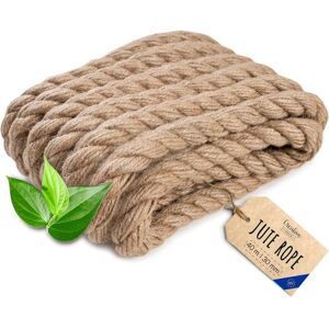 CREATIVE DECO Strong & Durable Jute Rope for DIY 40m x 30mm CREATIVE DECO Strong & Durable Jute Rope for DIY 40m x 30mm