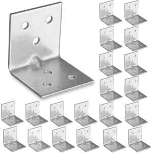 Csparkv - 20 x Corner Brace (32 x 32 x 38 x 1.5) Right Angle Fixing Bracket L-Shaped Bracket, Steel 90 Degree Angle Bracket, Corner Brace Csparkv - 20 x Corner Brace (32 x 32 x 38 x 1.5) Right Angle Fixing Bracket L-Shaped Bracket, Steel 90 Degree Angle Bracket, Corner Brace