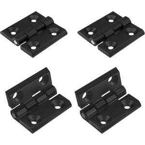 Csparkv - 4Pcs Zinc Hinges 40x40x5mm, 270 Degree Pivot Heavy Door Hinge, Stainless Steel Exterior Hinge, for Fixed Doors, Small Windows, Drawer, Csparkv - 4Pcs Zinc Hinges 40x40x5mm, 270 Degree Pivot Heavy Door Hinge, Stainless Steel Exterior Hinge, for Fixed Doors, Small Windows, Drawer,