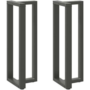 Bar Table Legs T-Shaped 2 pcs Anthracite 50x35x(110-111) cm Steel Vidaxl Bar Table Legs T-Shaped 2 pcs Anthracite 50x35x(110-111) cm Steel Vidaxl