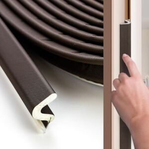 MCBOSON Door sealing strip, 8 m, V-shaped sound and heat insulation strip, suitable for large spaces, brown. MCBOSON Door sealing strip, 8 m, V-shaped sound and heat insulation strip, suitable for large spaces, brown.