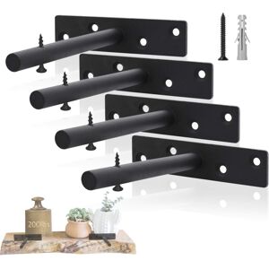 Serbia - querre étagère Invisible, Support Etagere en Fer, Fixation Etagere Murale Equerre Charge Lourde - 4 Pièces Serbia - querre étagère Invisible, Support Etagere en Fer, Fixation Etagere Murale Equerre Charge Lourde - 4 Pièces
