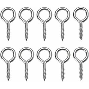 HOOPZI Eye screws eye screw hooks carbon steel eye screws, 25 pieces HOOPZI Eye screws eye screw hooks carbon steel eye screws, 25 pieces