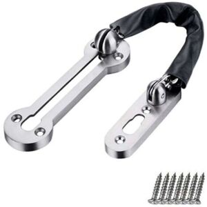 MCBOSON Front Door Chain Silver Security Locking Chain Safety Restrictor Chain Door Restrictor Chain - Polished Chrome MCBOSON Front Door Chain Silver Security Locking Chain Safety Restrictor Chain Door Restrictor Chain - Polished Chrome