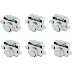 Aiperq - Furniture Lock Push Button Lock Push Button Lock Zinc Alloy Handle Push Button Locks for rv Boat Yacht Camping 6 Pack Chrome Aiperq - Furniture Lock Push Button Lock Push Button Lock Zinc Alloy Handle Push Button Locks for rv Boat Yacht Camping 6 Pack Chrome