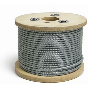 SECUREFIX DIRECT Galvanised Steel Wire Rope 7X7 1.5MM - Coated to 2MM 100M Reel (Clear PVC Plastic Coated Metal Cable) SECUREFIX DIRECT Galvanised Steel Wire Rope 7X7 1.5MM - Coated to 2MM 100M Reel (Clear PVC Plastic Coated Metal Cable)
