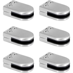 Odipie - Glass Clamp, Stainless Steel Glass Clamp, 6-8 mm, Glass Clamp Brackets, Adjustable Glass Clamp, Flat Back, Connection for Balustrade Stair Odipie - Glass Clamp, Stainless Steel Glass Clamp, 6-8 mm, Glass Clamp Brackets, Adjustable Glass Clamp, Flat Back, Connection for Balustrade Stair