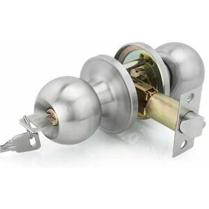 Heguyey - Guazhuni Door Handle, Round Knob Lock Door Lock, Key Lock, Latch Size 70mm Heguyey - Guazhuni Door Handle, Round Knob Lock Door Lock, Key Lock, Latch Size 70mm