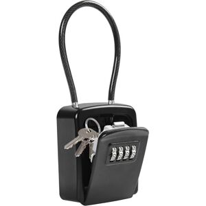 TEHTUY Hanging Combination Key Box, Portable Wire Rope Key Box, 4-Digit Combination Key Box, Waterproof External Security Key Box, No Installation Required TEHTUY Hanging Combination Key Box, Portable Wire Rope Key Box, 4-Digit Combination Key Box, Waterproof External Security Key Box, No Installation Required
