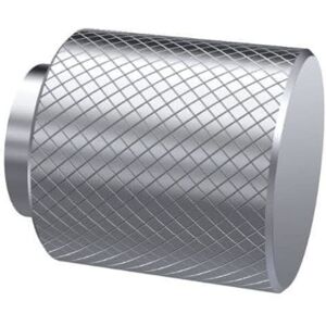 HUDSON REED Nuie Satin Nickel 30mm Knurled Knob Furniture Handle - H114 HUDSON REED Nuie Satin Nickel 30mm Knurled Knob Furniture Handle - H114