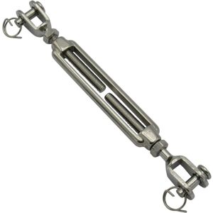 Securefix Direct - Jaw Jaw Turnbuckle Stainless Steel M10 (Open Body Wire Rope Rigging Screw) Securefix Direct - Jaw Jaw Turnbuckle Stainless Steel M10 (Open Body Wire Rope Rigging Screw)