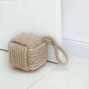 TEHTUY Knotted jute rope doorstop, handmade decorative nautical doorstop with handle, weighted indoor doorstop, sailor's knot for doors and windows - Square TEHTUY Knotted jute rope doorstop, handmade decorative nautical doorstop with handle, weighted indoor doorstop, sailor's knot for doors and windows - Square