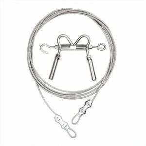 Hoopzi - Laundry drying rack for indoor and outdoor use with stainless steel cable clamping system, 6m Hoopzi - Laundry drying rack for indoor and outdoor use with stainless steel cable clamping system, 6m