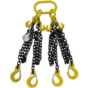 SECUREFIX DIRECT Lifting Chain Sling Grade 80 4 Leg, 2M, 8MM (4.25T Bulk Bag Lifter G80) SECUREFIX DIRECT Lifting Chain Sling Grade 80 4 Leg, 2M, 8MM (4.25T Bulk Bag Lifter G80)