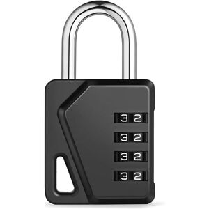 TORMATOR Locker with nameplate and 4-digit combination padlock for school, sports changing room and garden shed (Black) TORMATOR Locker with nameplate and 4-digit combination padlock for school, sports changing room and garden shed (Black)