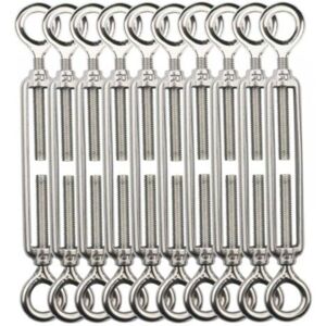 MCBOSON M5 Cable Tensioner, 304 Stainless Steel Wire Rope Tensioner for Clothesline, Hanger, Body Cable - 10 pcs. MCBOSON M5 Cable Tensioner, 304 Stainless Steel Wire Rope Tensioner for Clothesline, Hanger, Body Cable - 10 pcs.