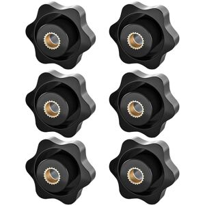 Aougo - M8 Clamping Knob, Star Nut, Knurled Thread Clamping Knob, M8 Clamping Nut, Star Head Clamping Knob Nuts, for Mechanical, Furniture, Aougo - M8 Clamping Knob, Star Nut, Knurled Thread Clamping Knob, M8 Clamping Nut, Star Head Clamping Knob Nuts, for Mechanical, Furniture,