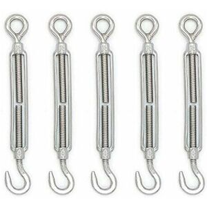 Trimec - M8 tendeur crochet et il en acier inoxydable 304 - Lot de 5 Trimec - M8 tendeur crochet et il en acier inoxydable 304 - Lot de 5