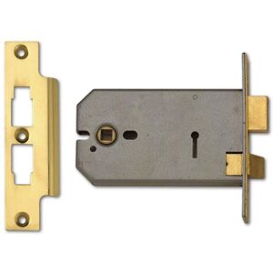 Union - 2077-6 3 Lever Horizontal Mortice Lock Polished Brass 149mm UNNY2077PL6 Union - 2077-6 3 Lever Horizontal Mortice Lock Polished Brass 149mm UNNY2077PL6