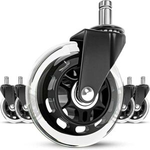 SNQ Office Chair Casters, 11 x 22mm Swivel Chair Casters, 360° Quiet, Abrasion and Scratch Resistant, Office Chair Wheels SNQ Office Chair Casters, 11 x 22mm Swivel Chair Casters, 360° Quiet, Abrasion and Scratch Resistant, Office Chair Wheels