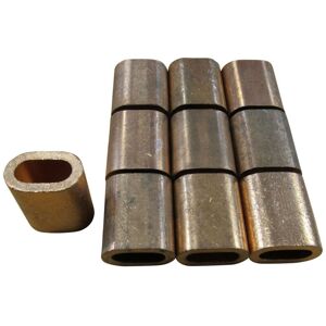 SECUREFIX DIRECT Oval Copper Ferrules Crimping Sleeves 5MM X10 (Stainless Wire Rope) SECUREFIX DIRECT Oval Copper Ferrules Crimping Sleeves 5MM X10 (Stainless Wire Rope)