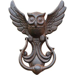 TINOR Owl Door Knocker, Home Doors Cast Iron Pull Door Handle Vintage Owl Antique Style Decorative Door Knocker for Your Garden/Wooden Home/Farm - Brown TINOR Owl Door Knocker, Home Doors Cast Iron Pull Door Handle Vintage Owl Antique Style Decorative Door Knocker for Your Garden/Wooden Home/Farm - Brown