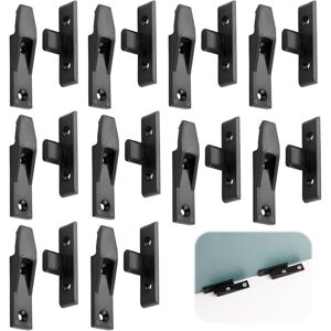 TEHTUY Pack of 10 pairs of baseboard panel clips, push-in cabinet fixing connectors, flip-up mounting brackets, surface-mount clips, rustproof and durable, TEHTUY Pack of 10 pairs of baseboard panel clips, push-in cabinet fixing connectors, flip-up mounting brackets, surface-mount clips, rustproof and durable,