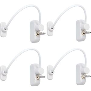 Ymyny - Pack of window door opener sliding door lock baby child safety lock cable catch wires with stainless steel key for garage, closet, window, Ymyny - Pack of window door opener sliding door lock baby child safety lock cable catch wires with stainless steel key for garage, closet, window,