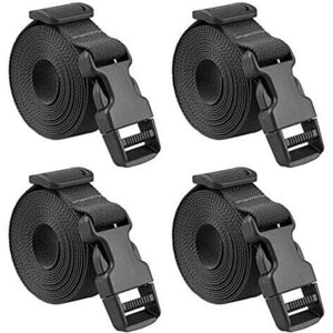 SNQ Pack Quick Release Luggage Strap, 2.5 x 188cm, Small Plastic Ratchet Strap for Securing Luggage (Black - 25mm, 188cm) SNQ Pack Quick Release Luggage Strap, 2.5 x 188cm, Small Plastic Ratchet Strap for Securing Luggage (Black - 25mm, 188cm)