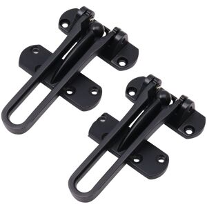 CYSLMUK - 2-pack steel door security latch - Black - Door security lock CYSLMUK - 2-pack steel door security latch - Black - Door security lock