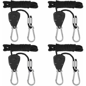 SNQ Pcs Ratchet Ropes with Hooks for Lamps or Plants, Adjustable Hook Rope 180cm Long (2 Pairs) SNQ Pcs Ratchet Ropes with Hooks for Lamps or Plants, Adjustable Hook Rope 180cm Long (2 Pairs)