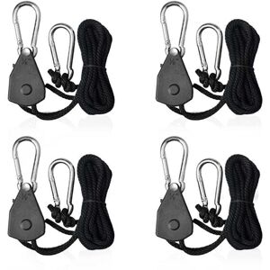 TEHTUY Pieces Adjustable Ratchet Ropes with 1/8 Hooks, Shade Sail Tensioner, Ratchet Strap Rope for Lamps or Plants TEHTUY Pieces Adjustable Ratchet Ropes with 1/8 Hooks, Shade Sail Tensioner, Ratchet Strap Rope for Lamps or Plants