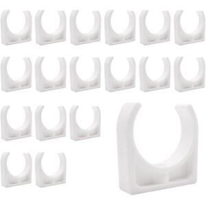 BEIJIYI Plastic Pipe Clamps, 18 Pcs U-Shaped PPR Pipe Brackets for Plumbing and Piping, Screws Not Included (Inner Diameter 40mm) BEIJIYI Plastic Pipe Clamps, 18 Pcs U-Shaped PPR Pipe Brackets for Plumbing and Piping, Screws Not Included (Inner Diameter 40mm)