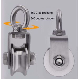 SNQ Pulley block for ropes made of 304 stainless steel, maximum load 500kg NPTERBL SNQ Pulley block for ropes made of 304 stainless steel, maximum load 500kg NPTERBL