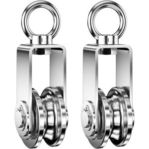 TEHTUY Pulleys for ropes, stainless steel pulley, silver rope pulley, pulley, rope pulleys, pulley, pulley puller, rollers with ball bearings, block and TEHTUY Pulleys for ropes, stainless steel pulley, silver rope pulley, pulley, rope pulleys, pulley, pulley puller, rollers with ball bearings, block and